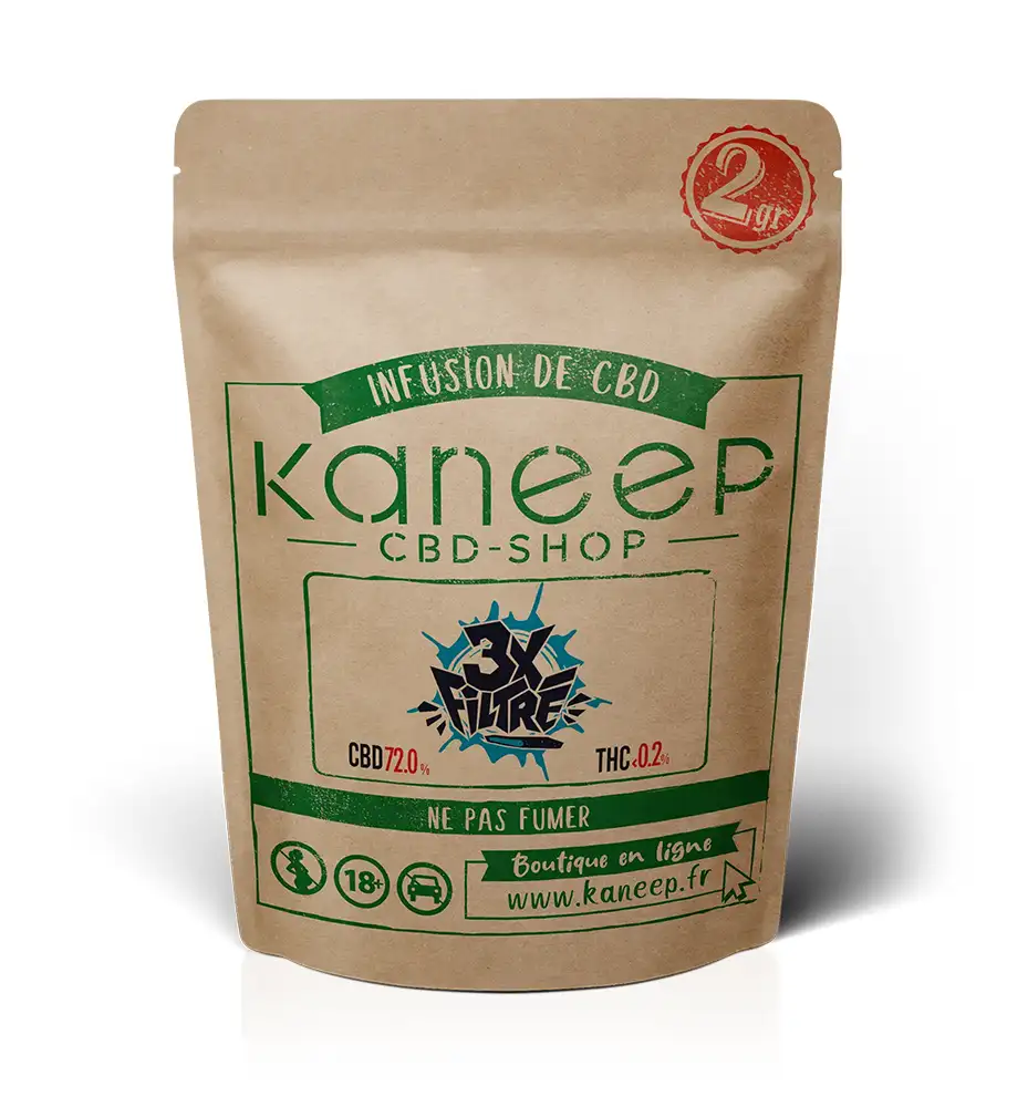 SAC 3X FILTRÉ - FLEURS DE CBD - KANEEP