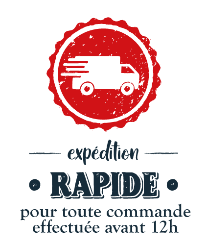 expédition le jour même pour toute commande avant 12h
