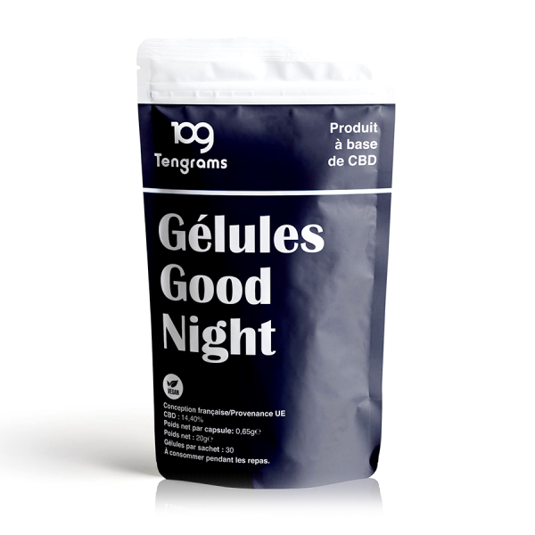 GÉLULES CBD AUX PLANTES - GOODNIGHT (30 PCS)