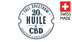 LOGO HUILE DE CBD 20% FULL SPECTRUM KANEEP 100% SUISSE