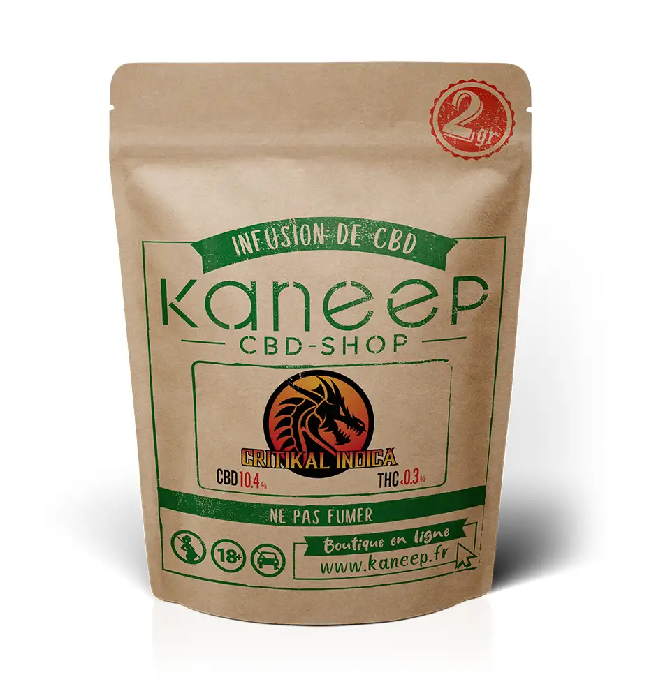 SAC CRITIKAL INDICA - FLEURS DE CBD - KANEEP
