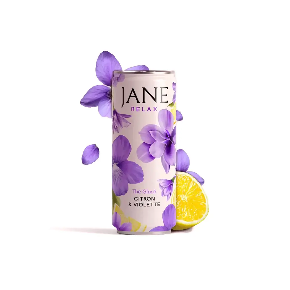 JANE - THÉ VERT Violette & Citron